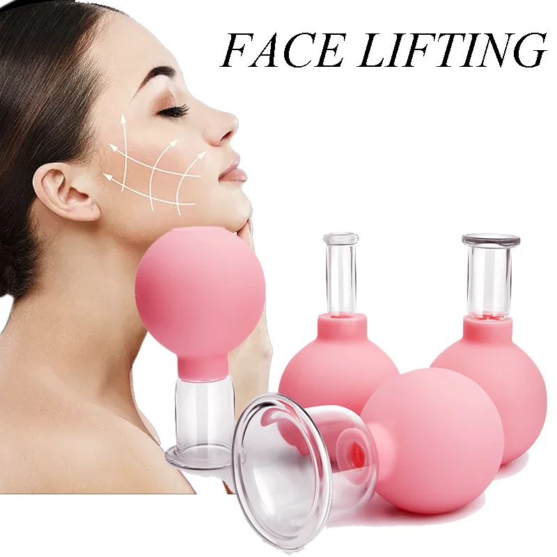 1pcs Silicone Cupping Massage Cup For Body Fac Neck Eye Massage Vacuum Tank Body Facial Care Anti-aging Beauty Tool