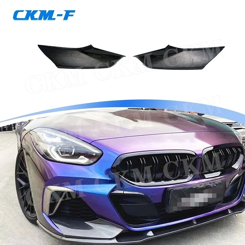 

Carbon Fiber Front Bumper Lip Side Splitters for BMW Z4 G29 M Tech 2019 2020 2021 Front Bumper Lip Splitters Flaps Body Kits