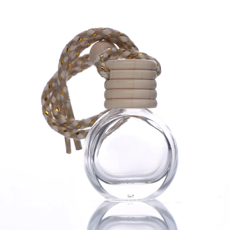 1Pc Car 8ml hanging empty glass perfume bottles pendant car ornament