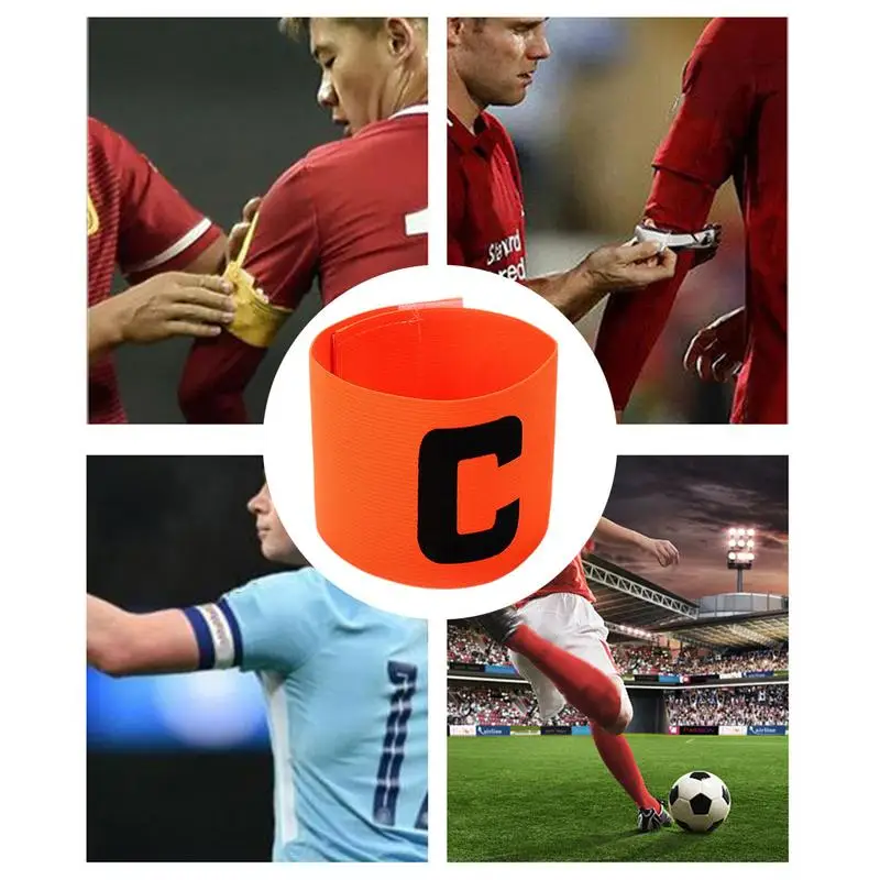 Comfortable And Durable Soccer Band Adjustable Football Captain'S Armband For C Arm Band Captain Arm Band For Team Captains