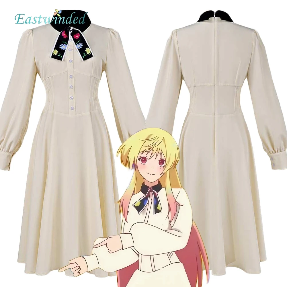 

Anime Toxin of Marriage Mei Kinosaki Cosplay White Dress Tie Costume Women Uniform Clothing Outfits Halloween Carnival Party
