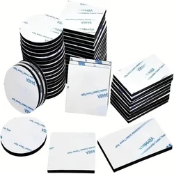 10-100pcs Double-Sided Self Adhesive Strong Pad Mounting Tape  Foam Tape Double Sided Installation Black And White Multiple Size