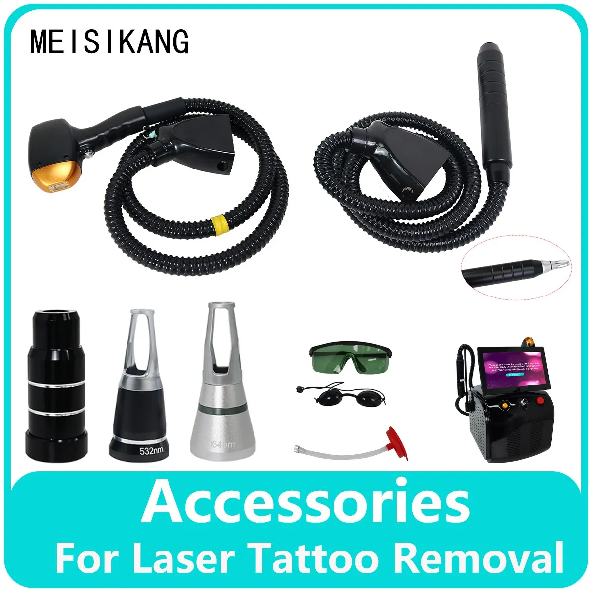 One set of accessories For Picosecond Laser Removal 2 in 1 Portable Machine High Intensity Pulsed-light Epilator Beauty Machine