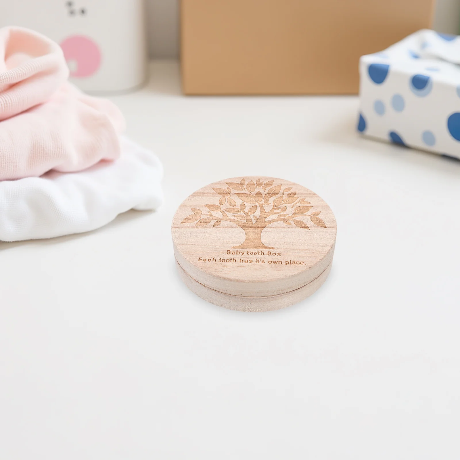 

Деревянный контейнер для хранения молочных зубов, безопасный, с не раздражающей поверхностью, идеальный подарок на день рождения или Рождество.