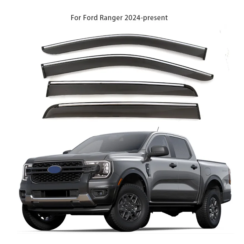 Déflecteurs de vitres pour Ford Ranger 2024, pare-pluie, déflecteurs de vitres