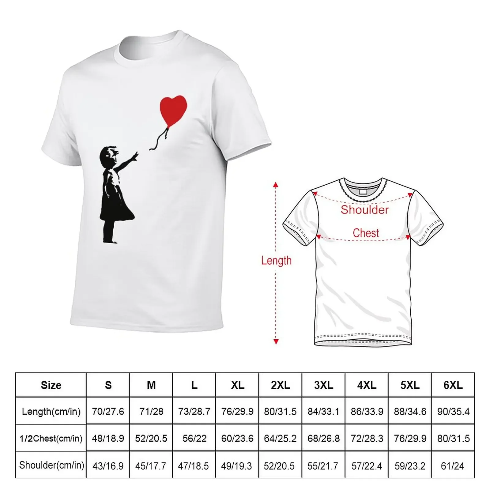 New Bansky Girl with Baloon T-Shirt tees quick drying t-shirt graphic t shirts new edition t shirt t shirts for men