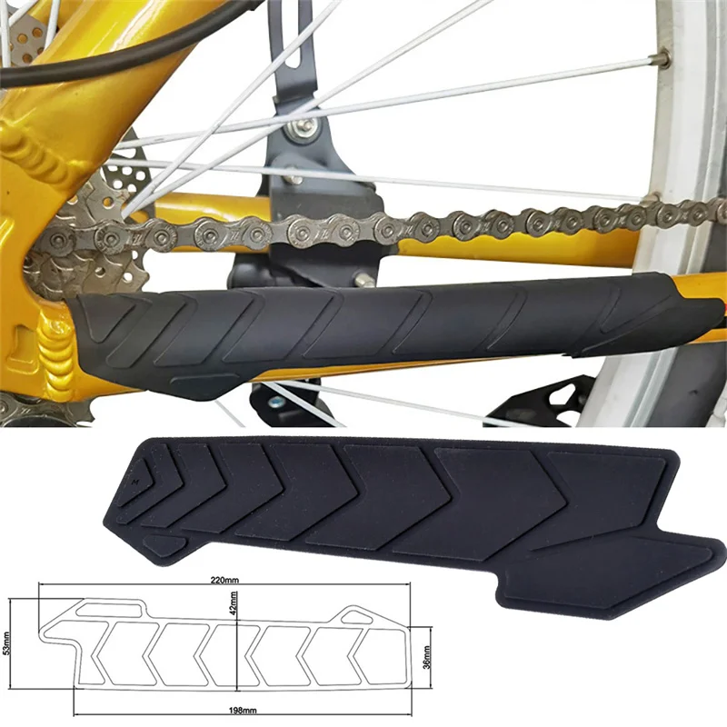 Новая защита цепи для шоссейного велосипеда MTB, силиконовые защитные ограждения для ухода за рамой велосипеда, самоклеящаяся крышка, защита от царапин