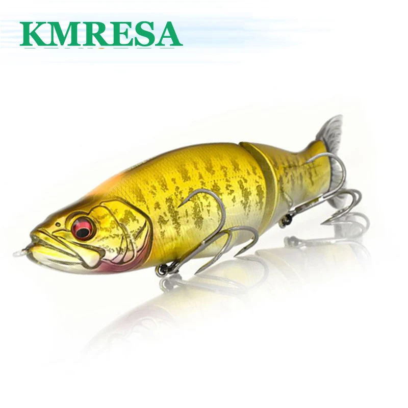 Top Fishing Lures 135mm 28g Jointed Minnow Wobblers ABS Body With Soft Tail SwimBaits Soft Lure For Pike And Bass