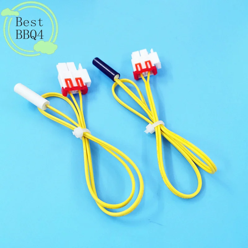 (BBQ4)2PCS Fridge Refrigerator Defrosting Sensor Temperature 5k Sensor Probe For RS2533VK/XAA Spare Parts Accessories