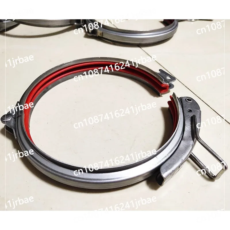 Adjustable hose clamp quick release round duct clamp  barrel clamp ring SS/galvanized 80-400mm dia