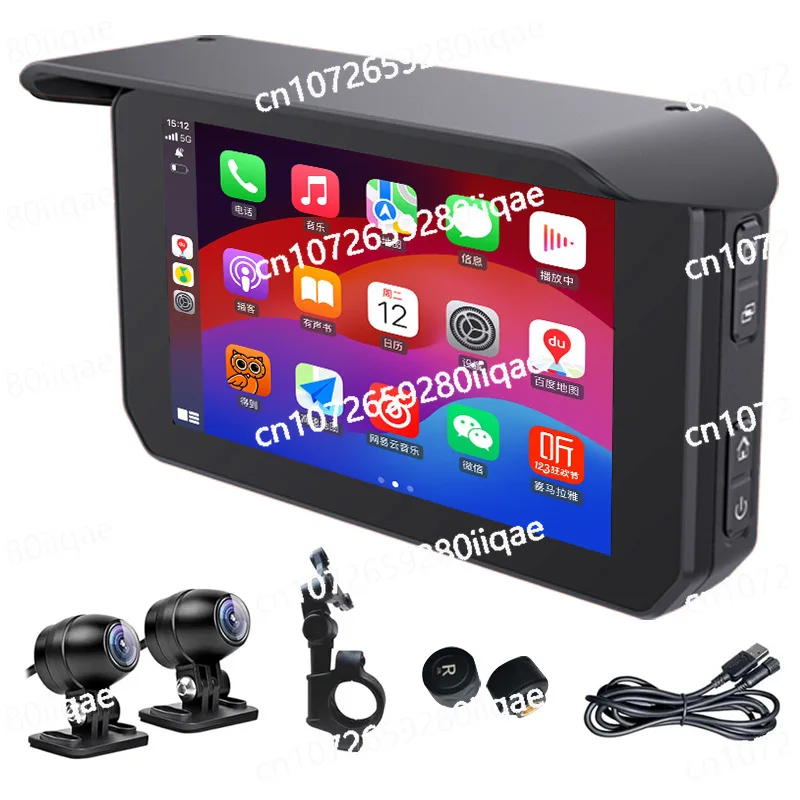 

Портативный GPS-навигатор, мотоциклетный рекордер, мотоциклетный локомотив, беспроводной Carplay Apple, 5-дюймовый