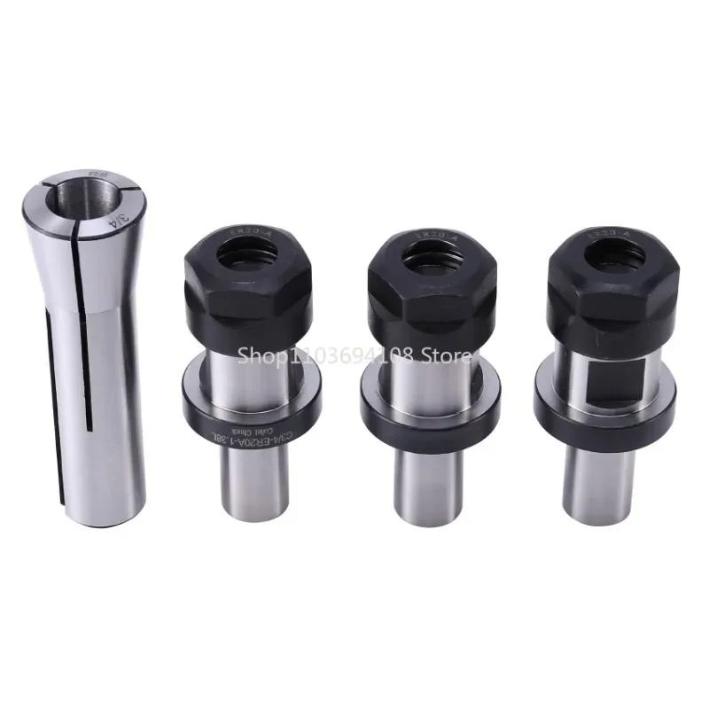 With Flat TTS System Kit, Tool Holder, 3 Pieces 3/4 ER20 1.38 Chuck 1 Piece R8 Chuck 3/4