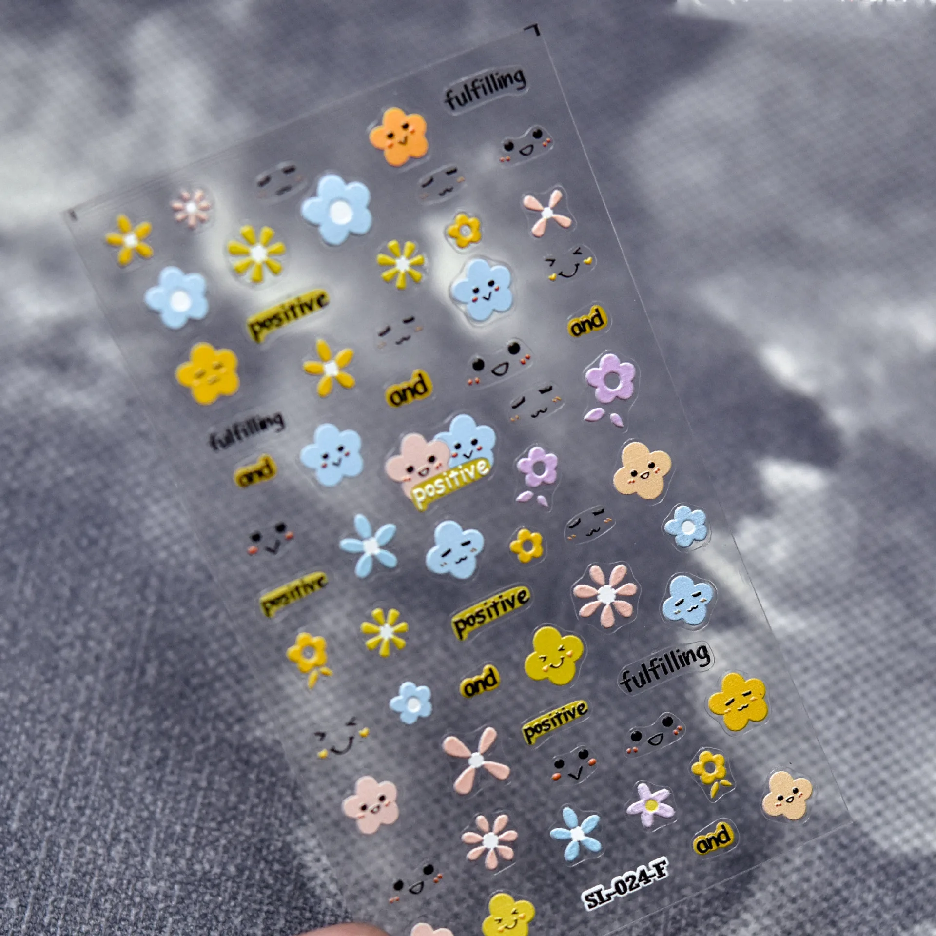 

5D Bow-knot Butterfly Flower Letter Stickers Engraved Nail Summer Heart Love English Art Slider Sweet Manicure Design Decals