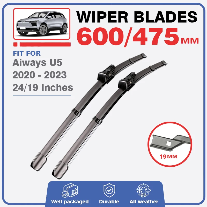 Front Wiper Blades For Aiways U5 2020 2021 2022 2023 PRIME XCITE Windows Windscreen Windshield Brushes Cutter Car Accessories