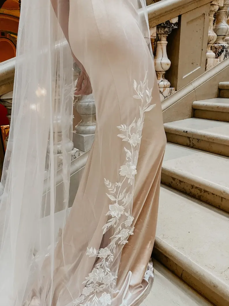 كاتدرائية الأزهار الحجاب الحجاب الزفاف فستان الزفاف الحجاب الزفاف زين #4