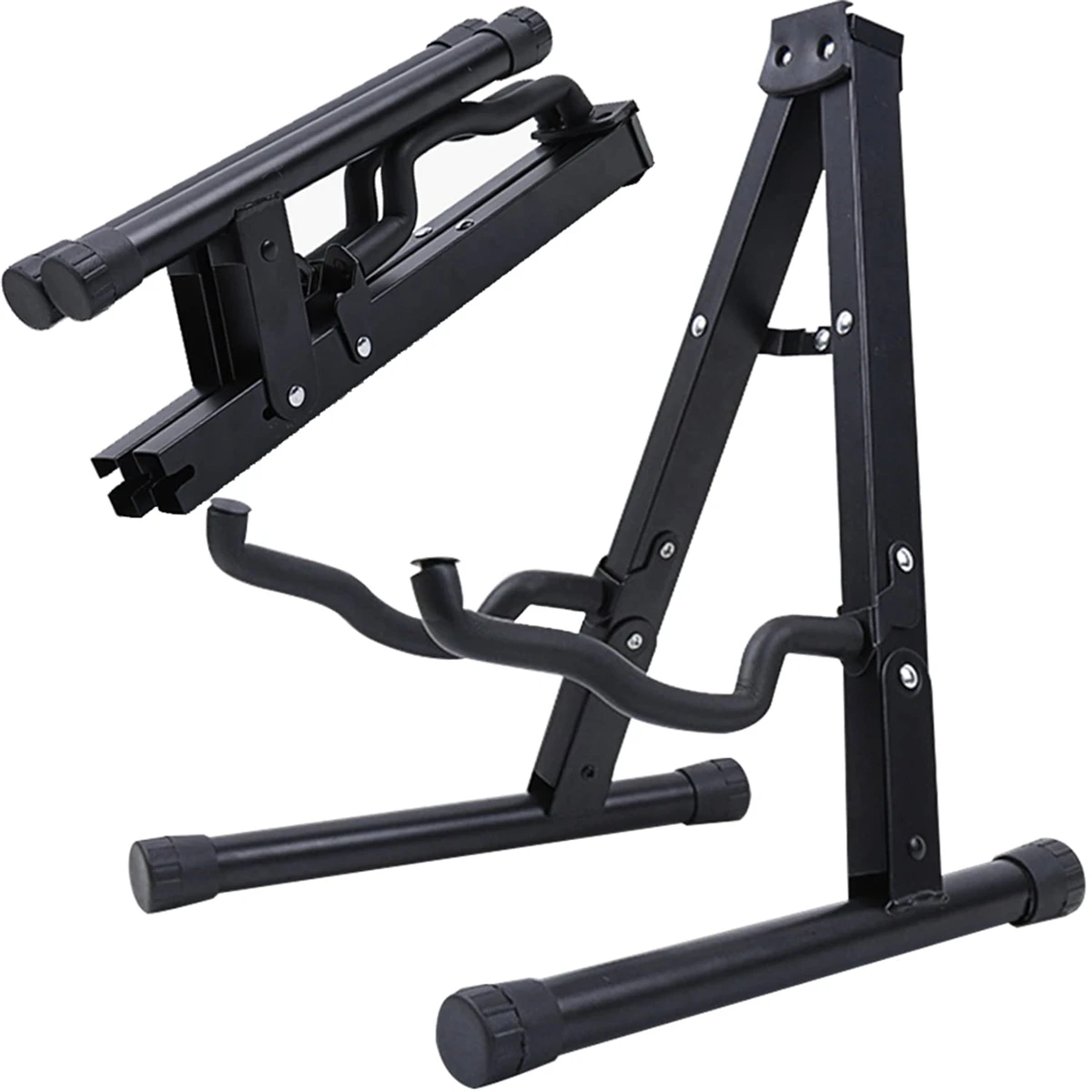 

Guitar Stand Folding A Frame Floor Universal Metal for Acoustic Classical Electric Bass Guitars Banjo Ukulele Portable