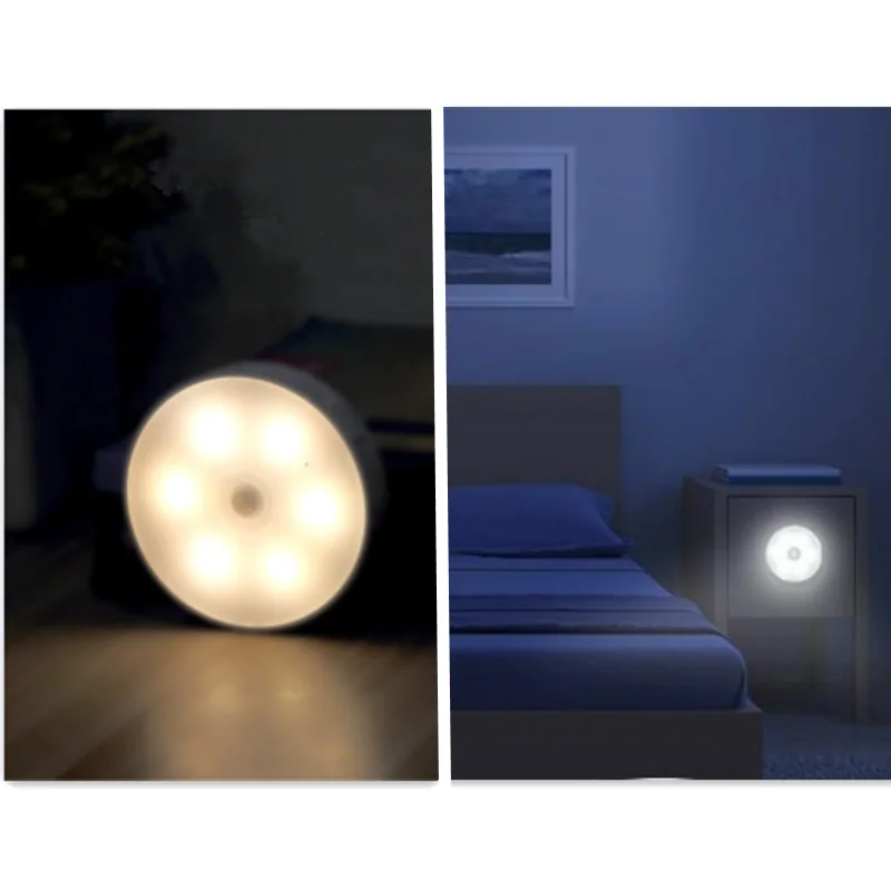 الأصلي الذكية Led ضوء الليل USB قابلة للشحن الاستشعار أضواء ليلية ضوء تحت الكابين خزانة مصباح المطبخ غرفة نوم الديكور