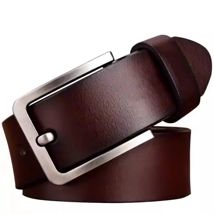 Men\'s Fashion Vintage Genuine Leather Corset Male Caw Leather Wide Belt  J339