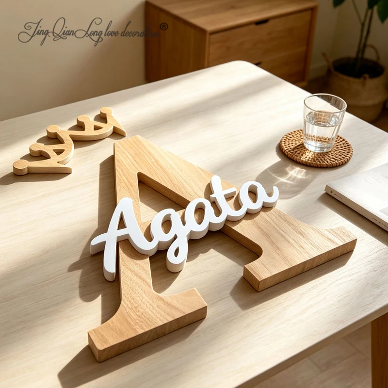 Wooden Custom Name Sign, Wood Script Name, Wooden Name Decor, Above Crib Name, Nursery Name Sign