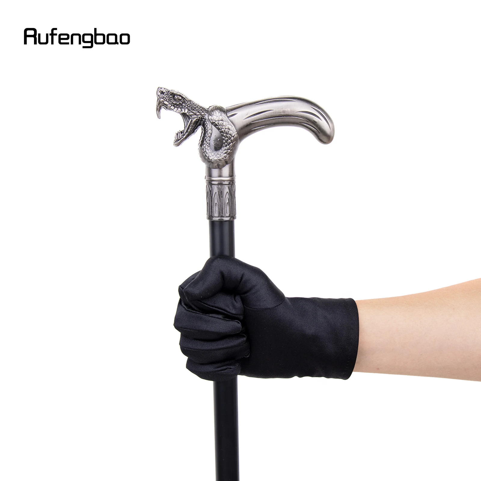 ไม้เท้าแฟชั่นแบบข้อเดียวลายหัวงู สำหรับตกแต่ง คอสเพลย์แวมไพร์ งานปาร์ตี้ ไม้เท้าฮาโลวีน ไม้เท้ายาว 93 ซม.