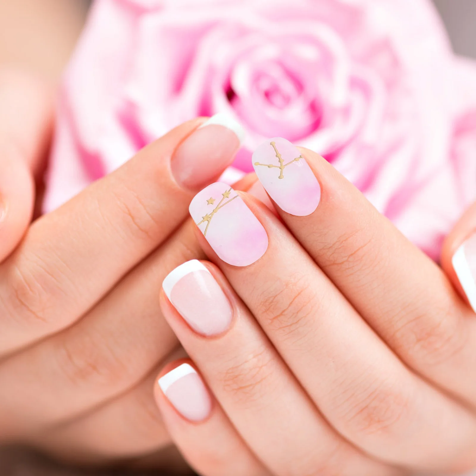 1 set 1 set voor kunstbenodigdheden Vrouwen Uv Art Decor Uv Gel Nagelstickers Langdurige manicureset Nagelbenodigdheden Gelstrips