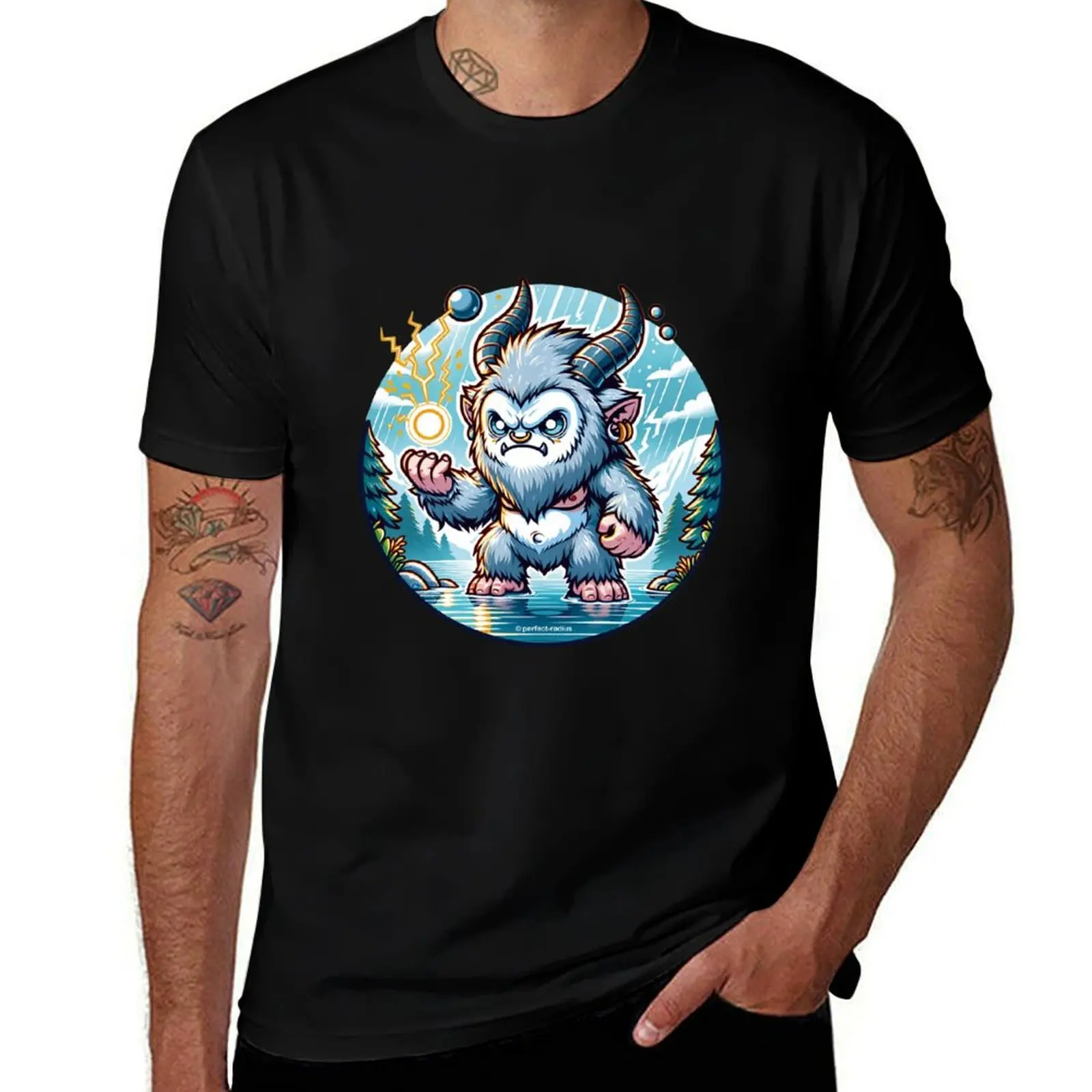 legendary animals - Thunderous Silver Ape T-Shirt Casual Light Summer Short Sleeve Top
