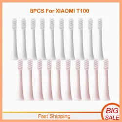For XIAOMI MIJIA T100 Replacement Brush Heads Sonic Electric Toothbrush Vacuum Package DuPont Soft Bristle Suitable Nozzles