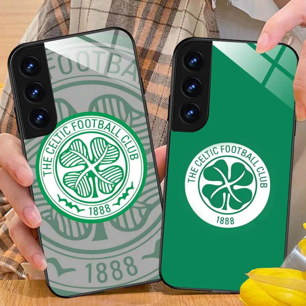 Funda Protectora de Vidrio FC Celtic para Samsung Galaxy A57 56 55 54 53 52 51 37 36 35 34 33 32 31 5G