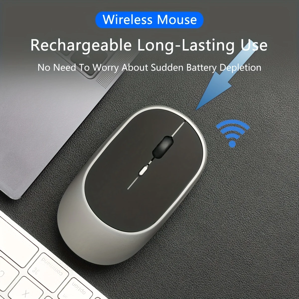 Bluetooth-Compatible Wireless Mouse 2.4Ghz Rechargeable Ergonomic Mouse Gamer Mice For Tablet Mac PC Computer Laptop Accessories
