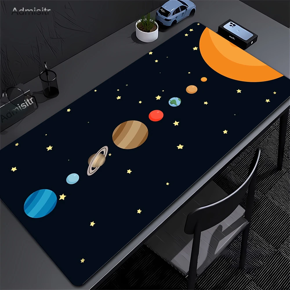 HD Print Mousepad Universe Space Solar System Mouse Pad XXL Anime Gamer Laptop PC Gaming Offices Overlock Game Keyboard Desk Mat
