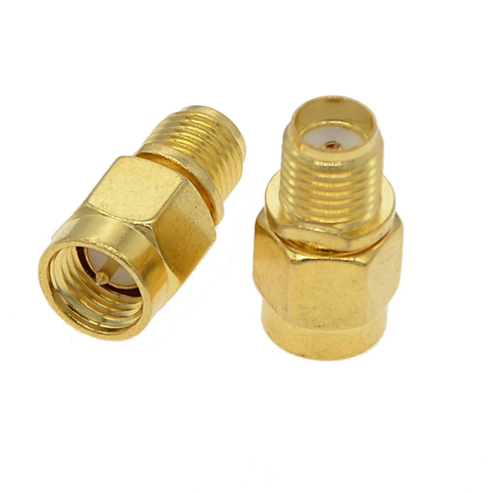 100PCS/lot RF SMA / RP-SMA Male plug to Female jack For Raido Antenna SMA to SMA RF Coaxial Adapter Connector Converter