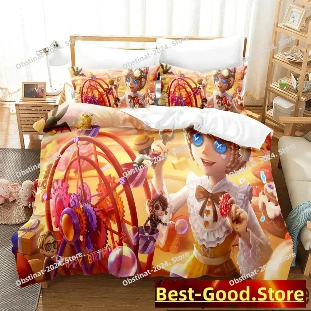 Game Identity V Anime Printed Bed Set Duvet Cover Pillowcase Bedding Set Bed Linen Sheet Quilt Cover Full Queen King Size