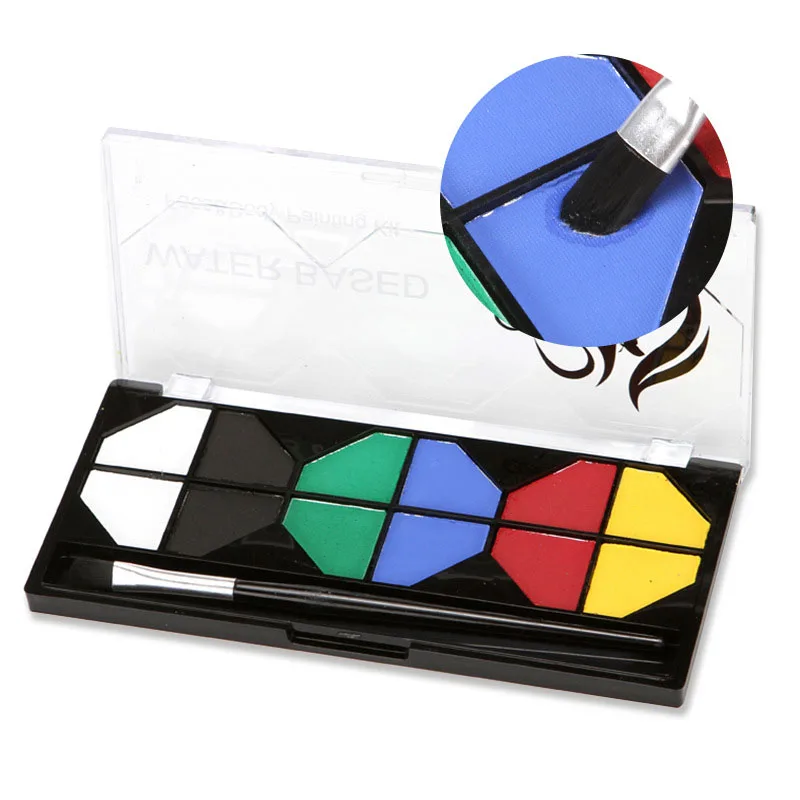 16 Farben Gesichts farbe Kit umwelt freundliche ungiftige DIY wasch bare Farbe sichere Gesichts-und Körperfarbe für Kinder Teenager Erwachsene