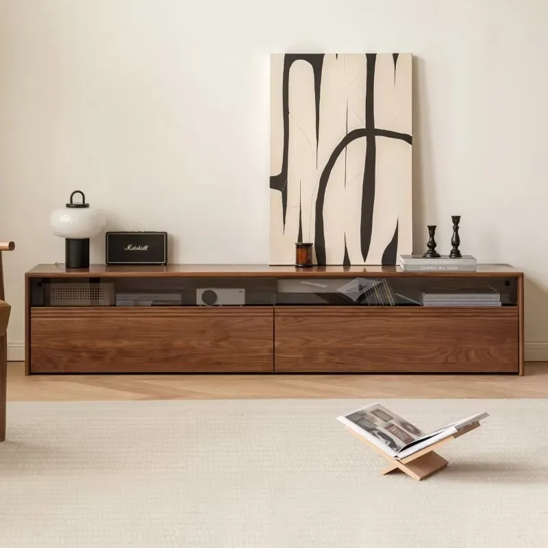 Unique Shelf Simple Tv Cabinet Modern Brown Design Designer Display Tv Cabinet Living Room wooden Fernsehschrank Furniture Home