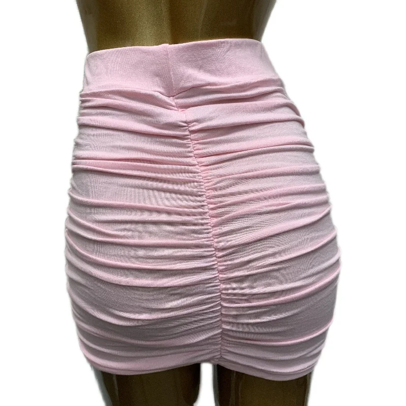 

Sexy Tight Skirt High Waist Wrap around with Pleats New 2020 Women's Faion High Waist H-ape ort Skirt