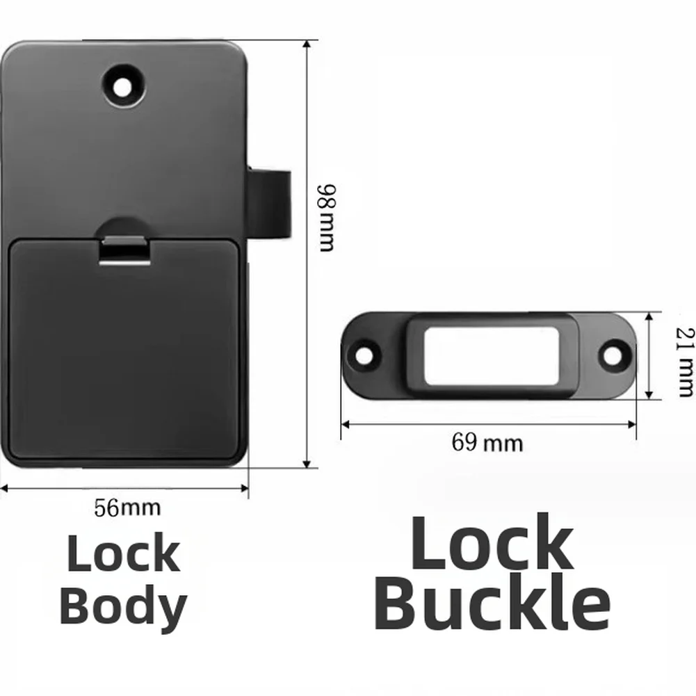 Smart Fingerprint Drawer Lock Keyless Biometric Cabinet Lock With Zinc Alloy Bolt Home Office Wardrobe Storage Box Security