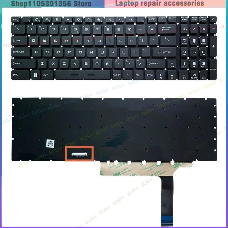 New For MSI GE76 Raider 10UE 10UG 10UH 11UE MS-17K3 US Keyboard With Per-Key RGB