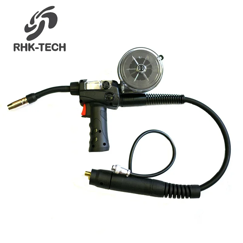 RHK LB250 Factory Euro Connector 200Amp Gas Cooled Mig Mag Wire Drawing Welding Torch Spool Gun with Adjustable Swanneck