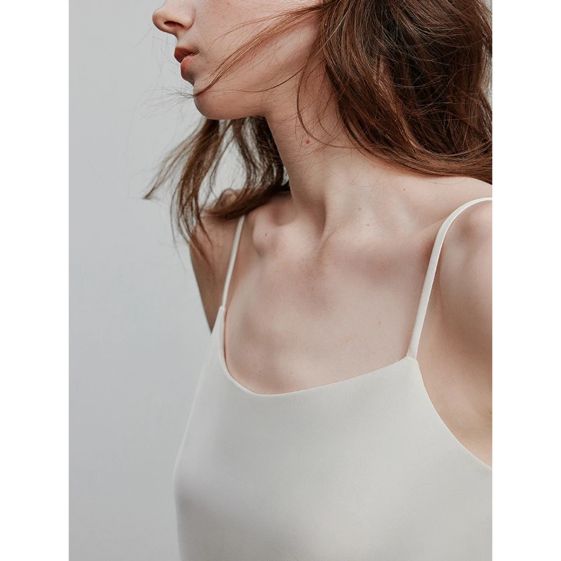 TOYOUTH Women Tank Tops 2025 Spring New Silk Satin Elegant and Versatile Temperament Camisole Tops