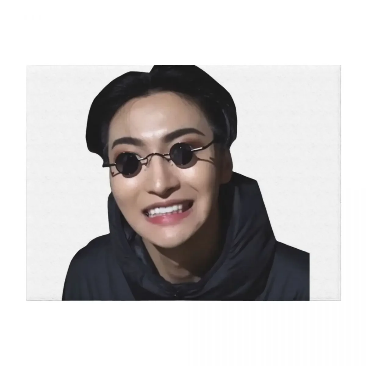 

Smiling Seonghwa Meme Throw Blanket Soft Plush Plaid Custom Thermals For Travel Sofas Blankets