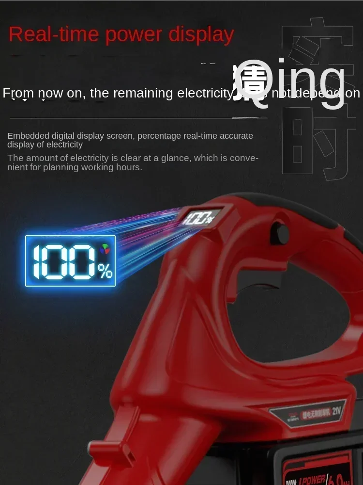 

Electric lawn mower, small household lithium battery charging, high-power handheld lawn mower