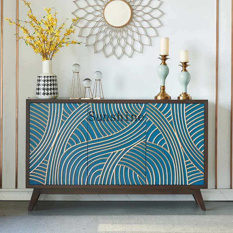 

Light luxury entry is opposite the door, the entrance cabinet, the solid wood entry shoe cabinet.