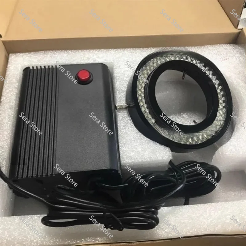 Metal Power Box, 61mm Inner Diameter, 144 LED Beads Metal Lamp Head, Stereo Microscope for Industrial Vision CCD Imaging