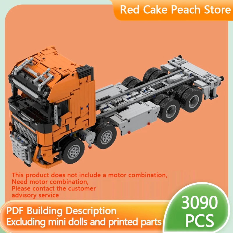 

Модель городского автомобиля MOC, строительные кирпичи FH16 750 8x6, сверхмощный трактор, модульная технология, детские праздничные подарки, сборка игрушек, костюм