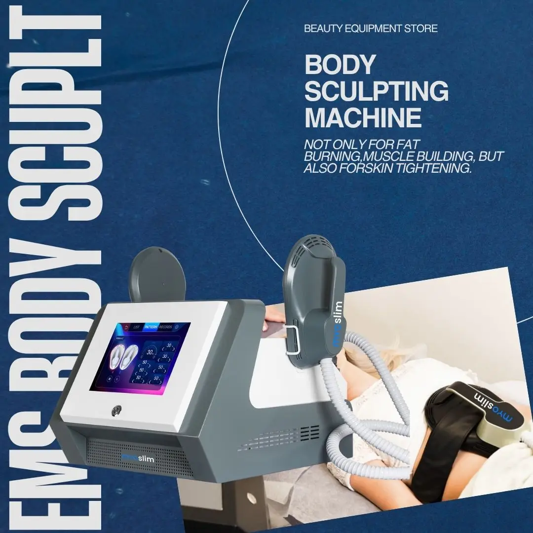 Appareil professionnel de remodelage corporel EMS MYOslim pour le renforcement musculaire, la combustion des graisses, la perte de poids, le remodelage corporel RF et l'amincissement