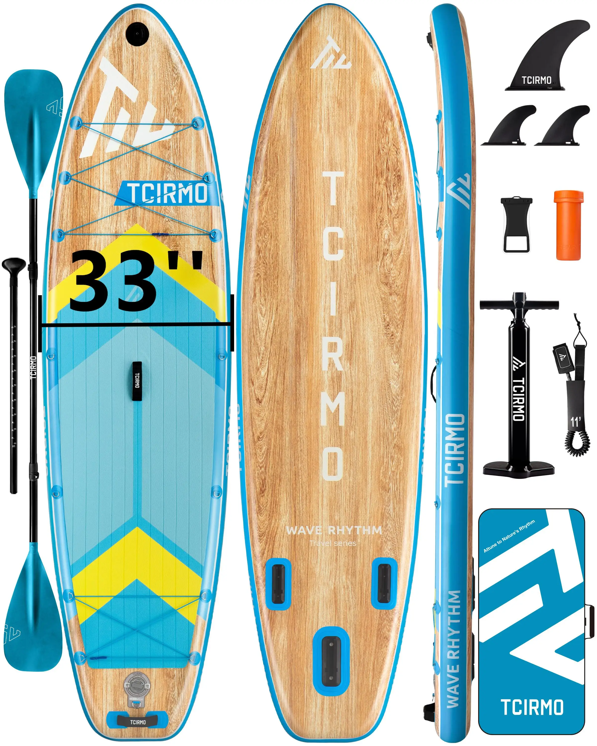

Надувная SUP-доска для серфинга 10'6"*33"*6" с технологией термосварки