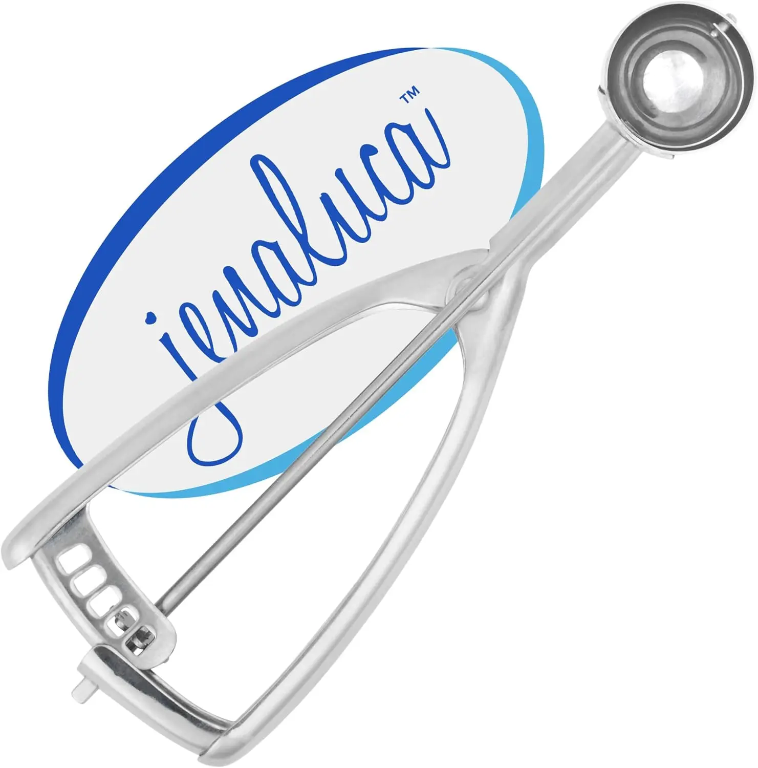 Cuchara Pequeña - Mini Cuchara para Galletas y Boleador de Melón - Volumen de 2 Cucharaditas - Disher # Cuchara de acero inoxidable 100% para hornear galletas y frutas