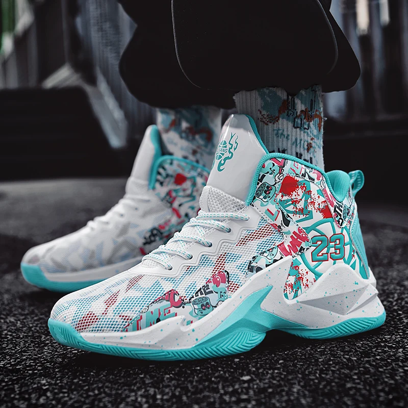 

Basketball Shoes Professional Men Athletic Cushioned Training Sports Shoes High-Quality Sneaker Unisex Wearable Basketball Boots