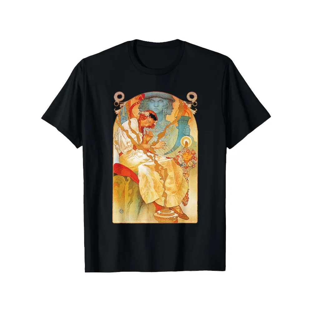 Art Nouveau Slav Epic Mucha Beautiful Elegant T-ShirtHalloween, Styles, Gifts, Trendy and Fashionable,  for Men and Women, , Soft, Breathable, Casual - Round Neck, Regular Fit - Machine Washable, Printed Hoodies for All Occasions