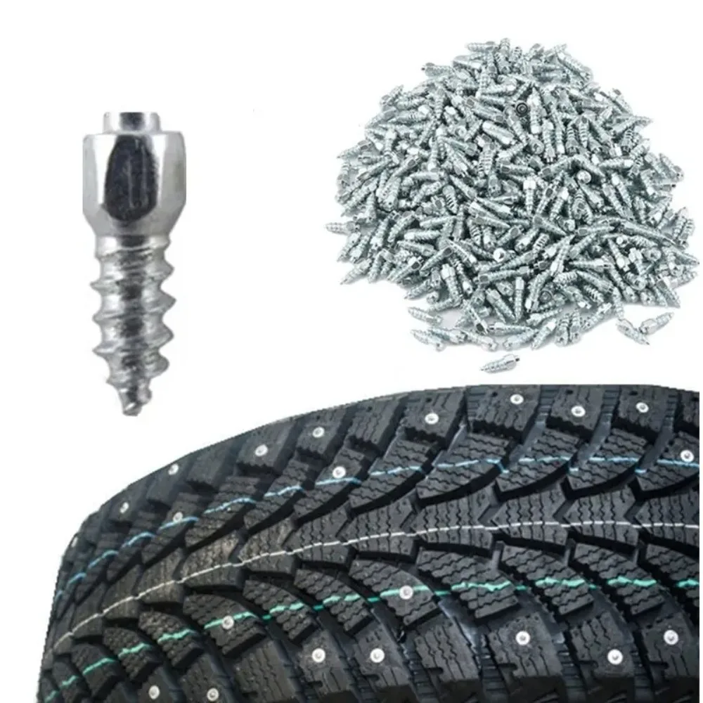 300PCS  4x9mm Anti-Slip Car Snow Screw Tire Studs Anti Skid Falling Spikes Wheel Tyres Anti-ice for Car Motorcycle Bicycle ATV